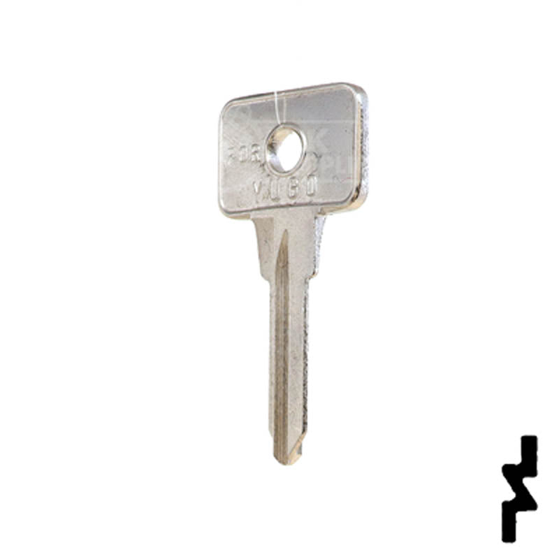 Uncut Key Blank | Vesper, Yugo | YU2, X167 Automotive Key JMA USA