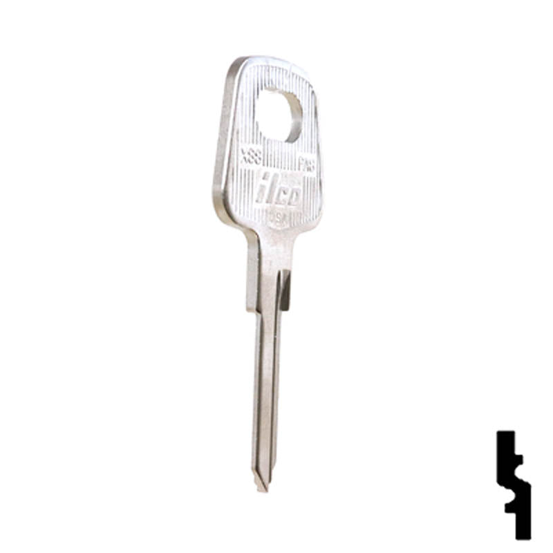 Uncut Key Blank | Volkswagen | Audi | X88 ( PA8 ) Automotive Key Ilco