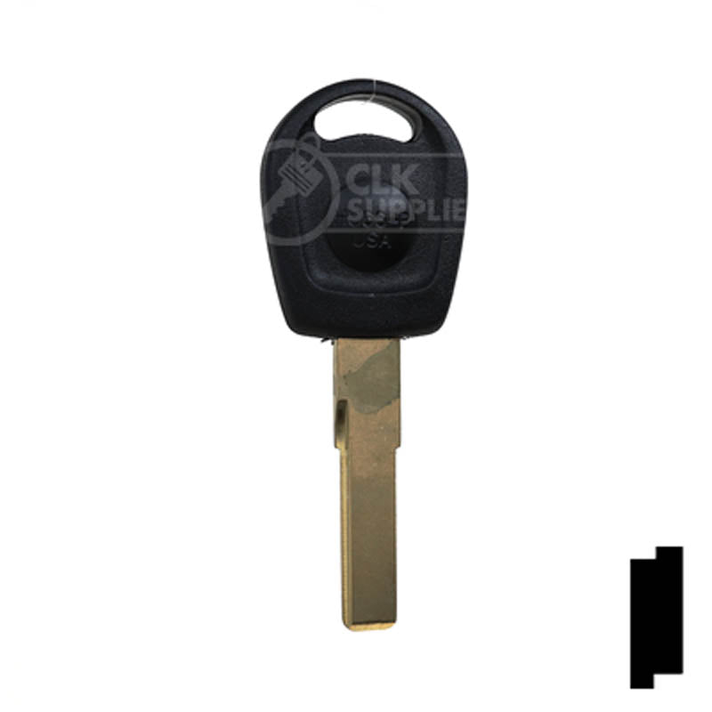 Uncut Key Blank | Volkswagen | HU66-P VW Automotive Key JMA USA