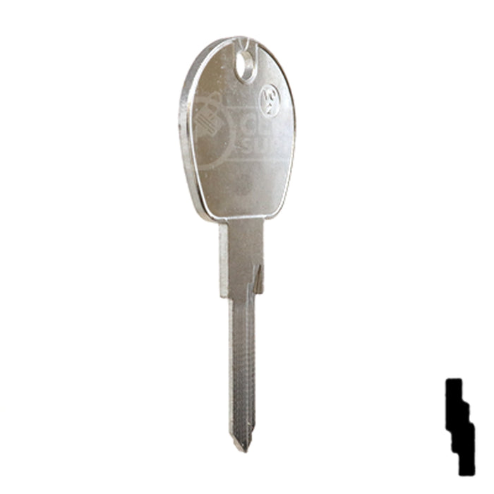 Uncut Key Blank | Volkswagen | VO-2 Automotive Key JMA USA