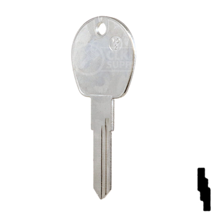 Uncut Key Blank | Volkswagen | VO-2 Automotive Key JMA USA