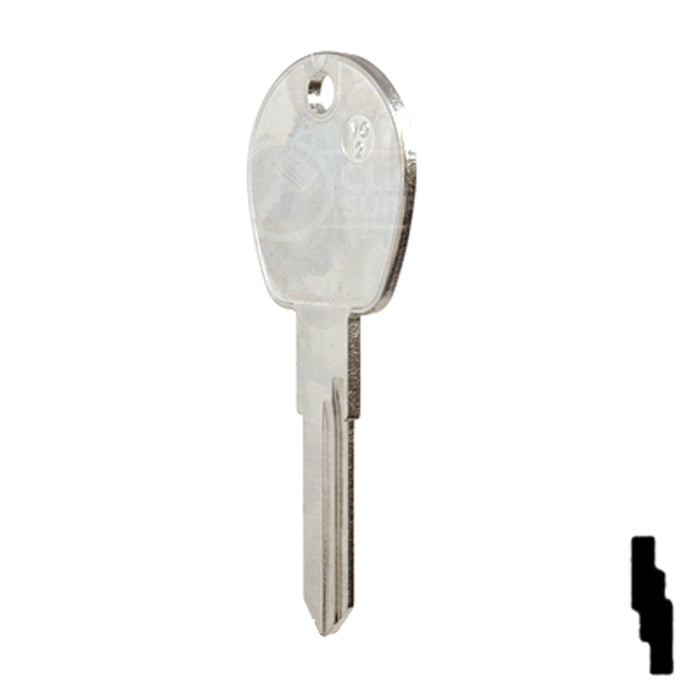Uncut Key Blank | Volkswagen | VO-2 Automotive Key JMA USA
