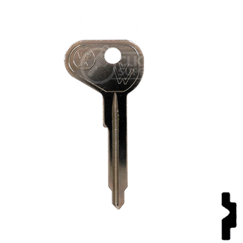 Uncut Key Blank | Volkswagen | VW67 Automotive Key Ilco