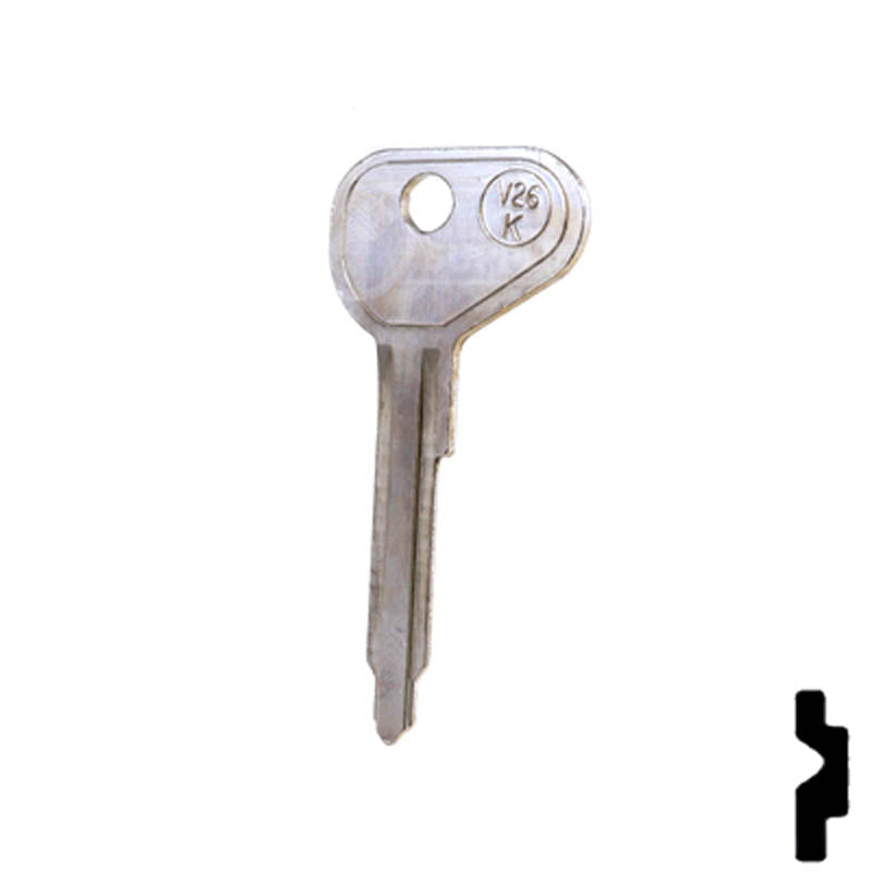 Uncut Key Blank | Volkswagen | VW67 Automotive Key Ilco
