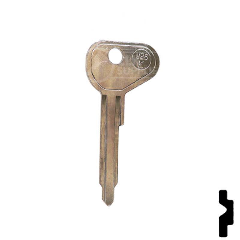 Uncut Key Blank | Volkswagen | VW67 Automotive Key Ilco