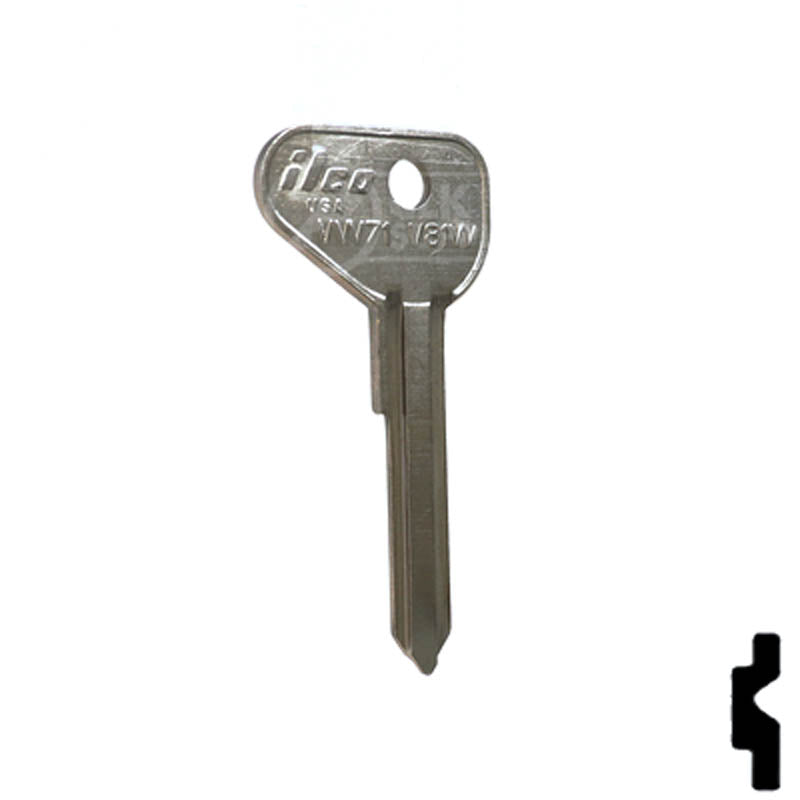 Uncut Key Blank | Volkswagen | VW71 / V81W Automotive Key Ilco