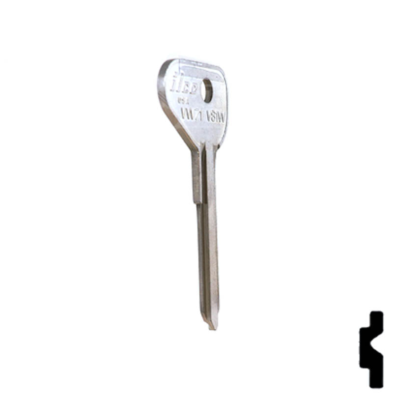 Uncut Key Blank | Volkswagen | VW71 / V81W Automotive Key Ilco