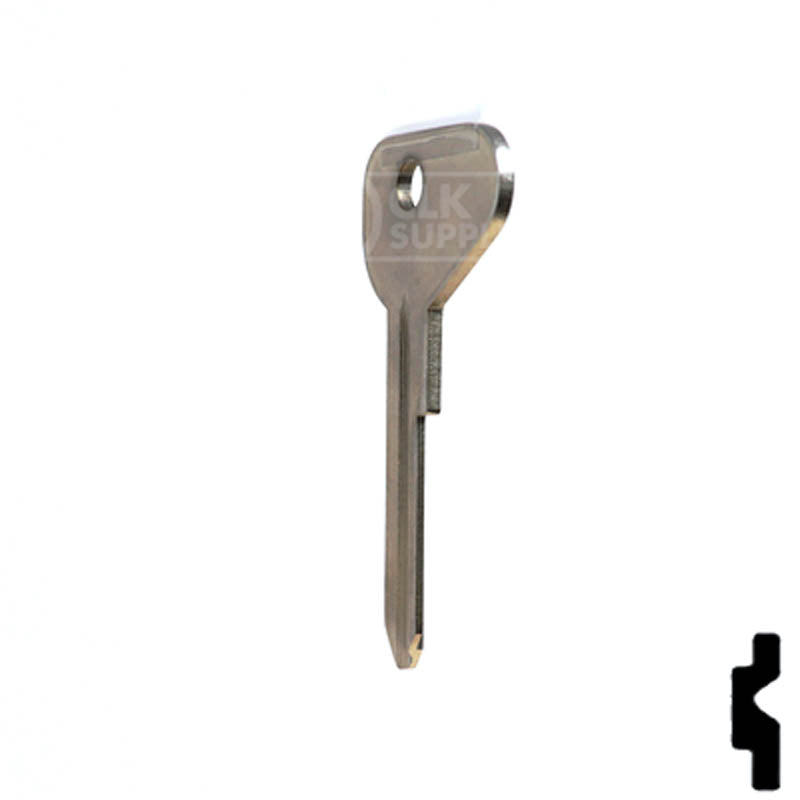 Uncut Key Blank | Volkswagen | VW71 / V81W Automotive Key Ilco
