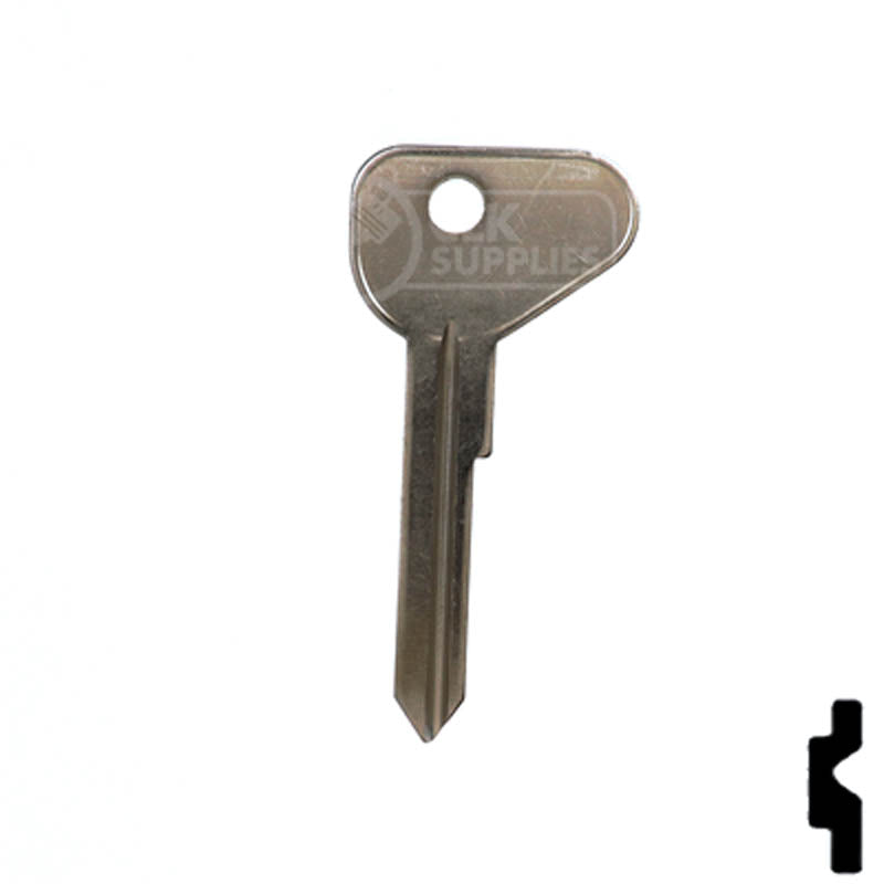 Uncut Key Blank | Volkswagen | VW71 / V81W Automotive Key Ilco