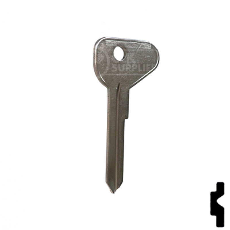 Uncut Key Blank | Volkswagen | VW71 / V81W Automotive Key Ilco