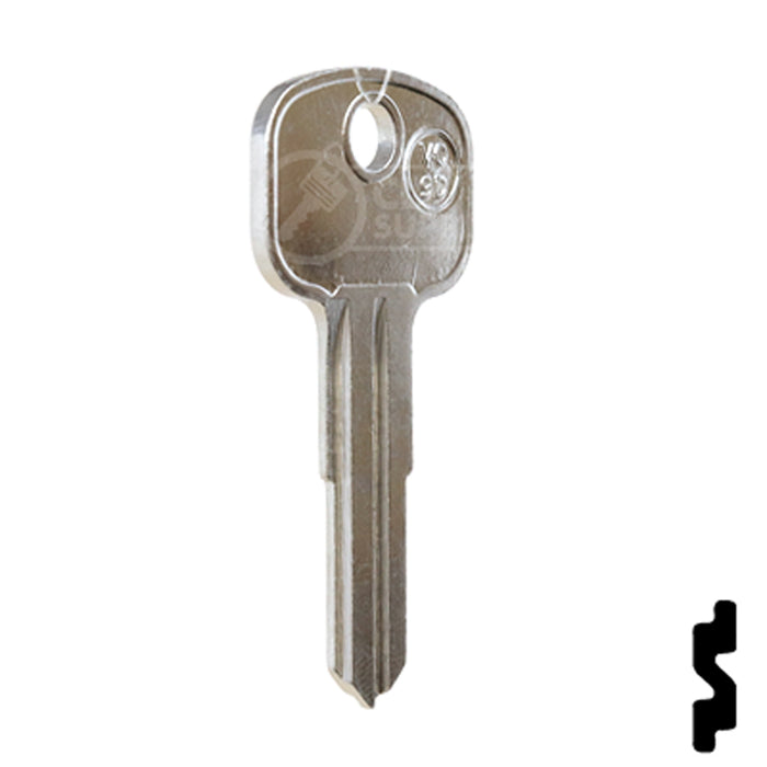 Uncut Key Blank | Volkswagon, Gas Cap | X132 Automotive Key JMA USA