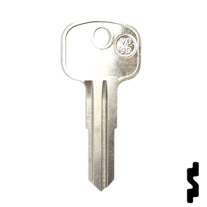 Uncut Key Blank | Volkswagon, Gas Cap | X132 Automotive Key JMA USA