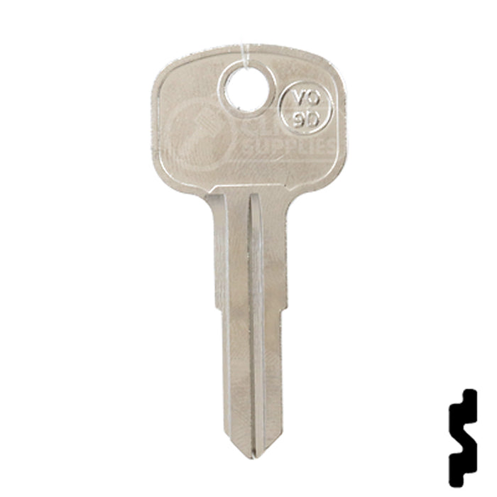 Uncut Key Blank | Volkswagon, Gas Cap | X132 Automotive Key JMA USA