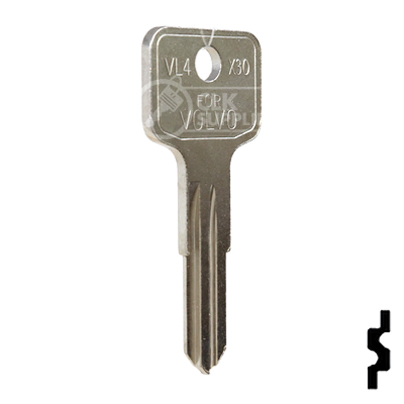 Uncut Key Blank | Volvo | VO73S, VL4-NP Automotive Key JMA USA