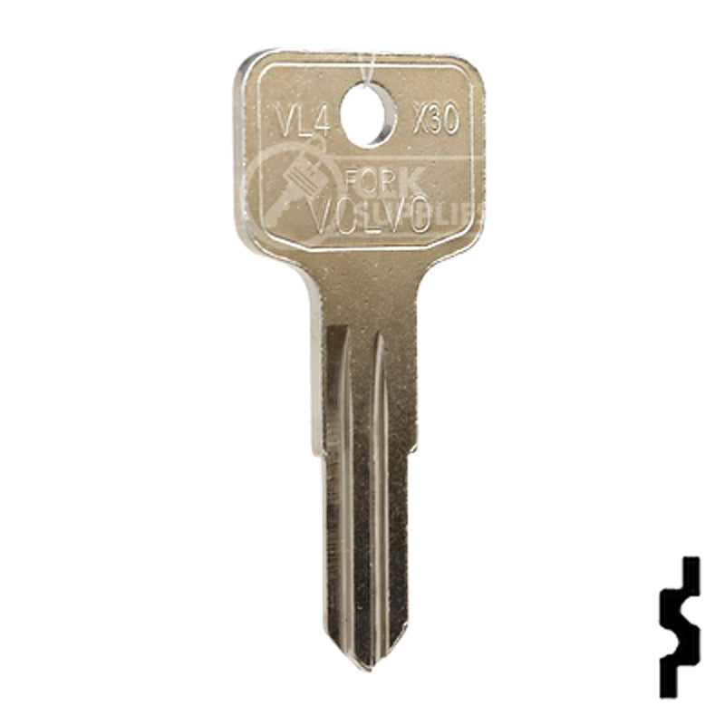 Uncut Key Blank | Volvo | VO73S, VL4-NP Automotive Key JMA USA