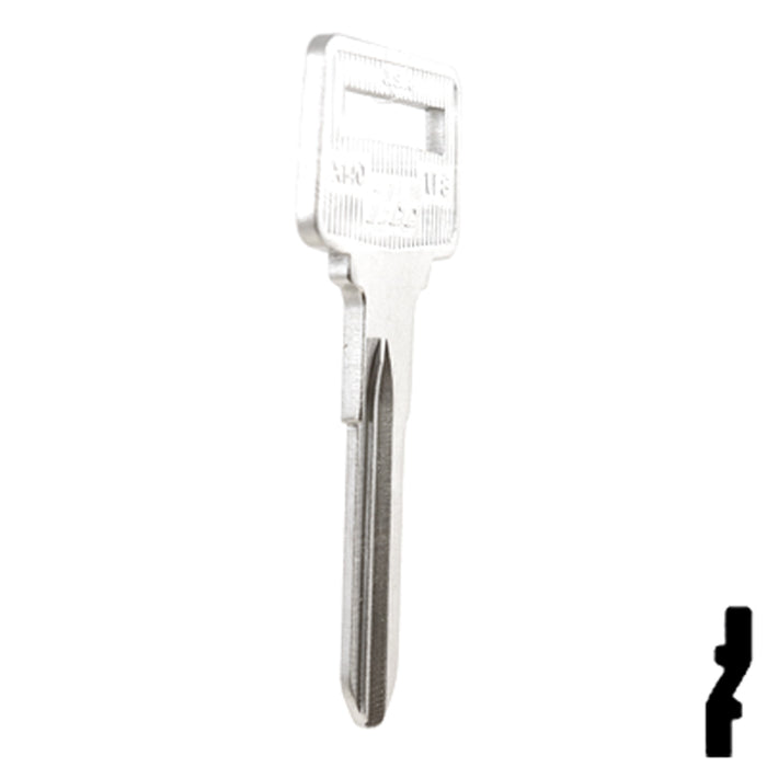 Uncut Key Blank | Volvo | X140, VL8 Automotive Key Ilco