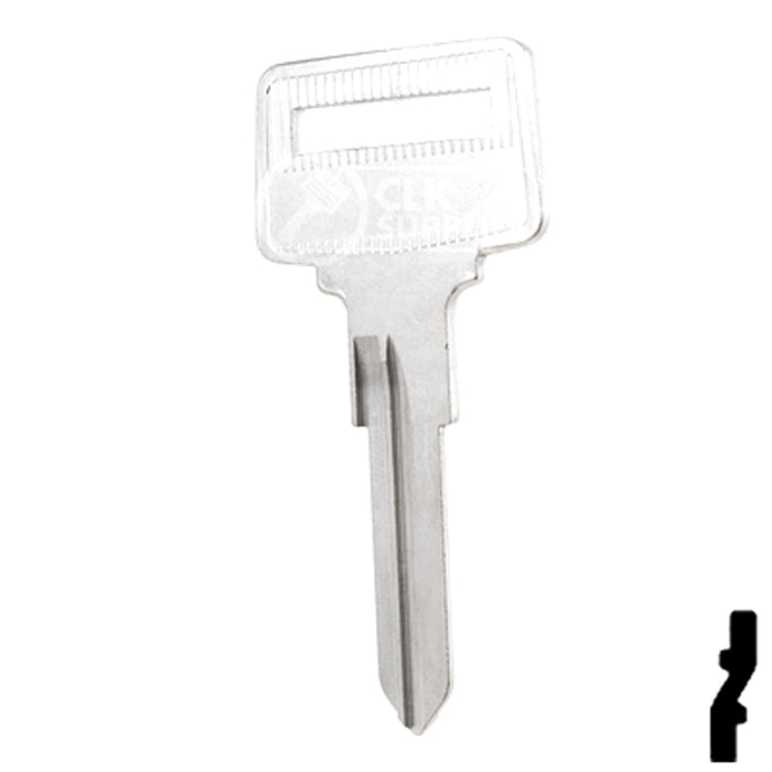 Uncut Key Blank | Volvo | X140, VL8 Automotive Key Ilco