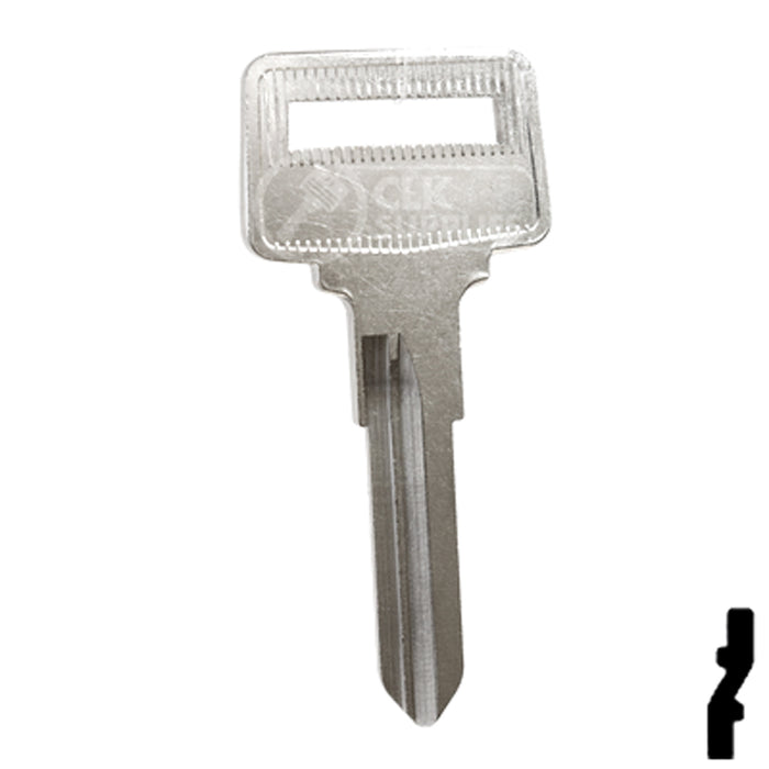 Uncut Key Blank | Volvo | X140, VL8 Automotive Key Ilco