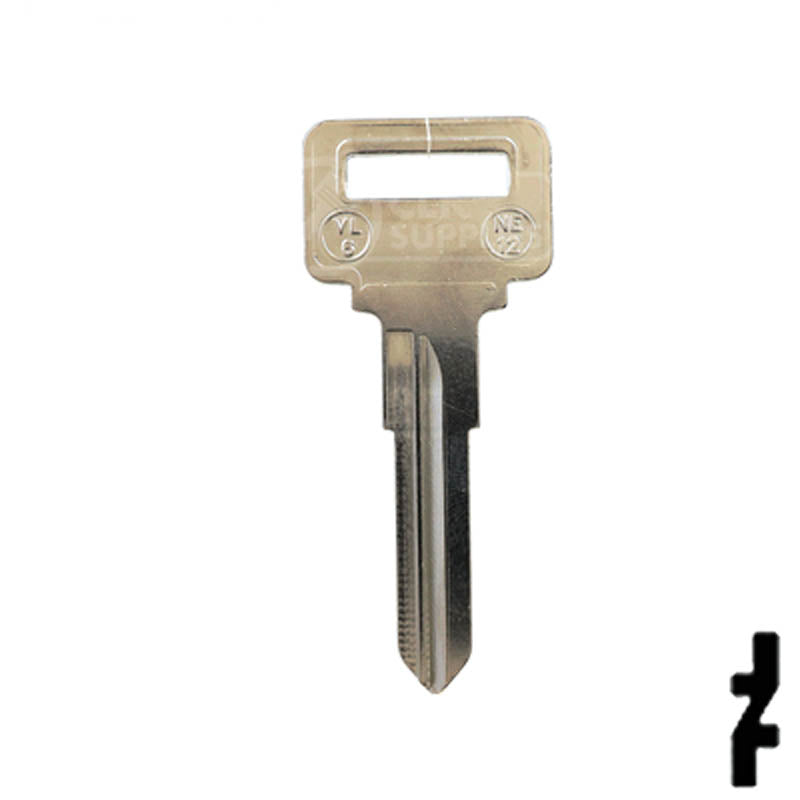 Uncut Key Blank | Volvo | X180 ( VL6 ) Automotive Key JMA USA