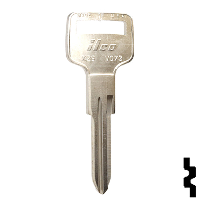 Uncut Key Blank | Volvo | X29, VO73 Automotive Key Ilco