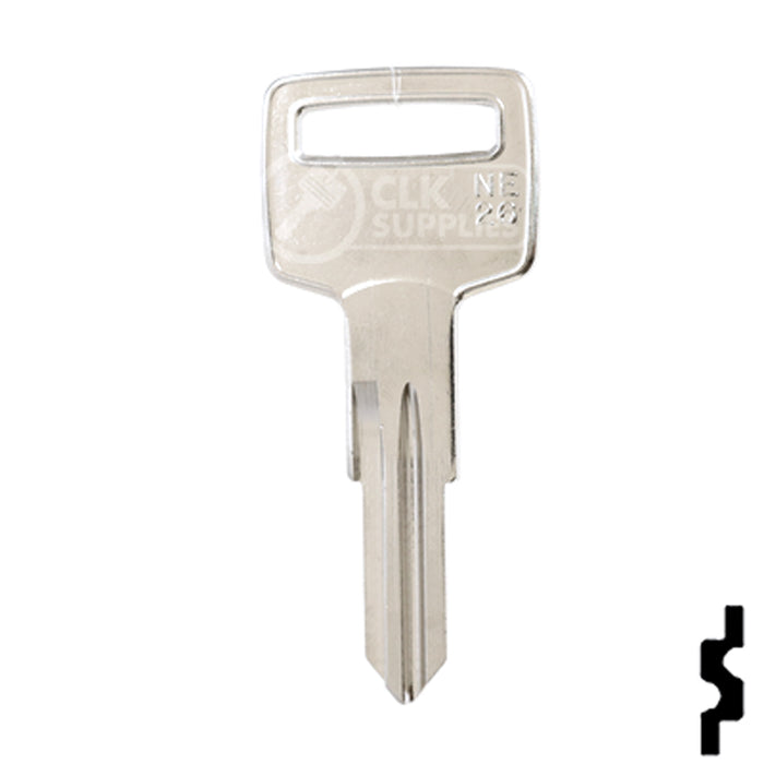 Uncut Key Blank | Volvo | X30, VO73S Automotive Key Ilco