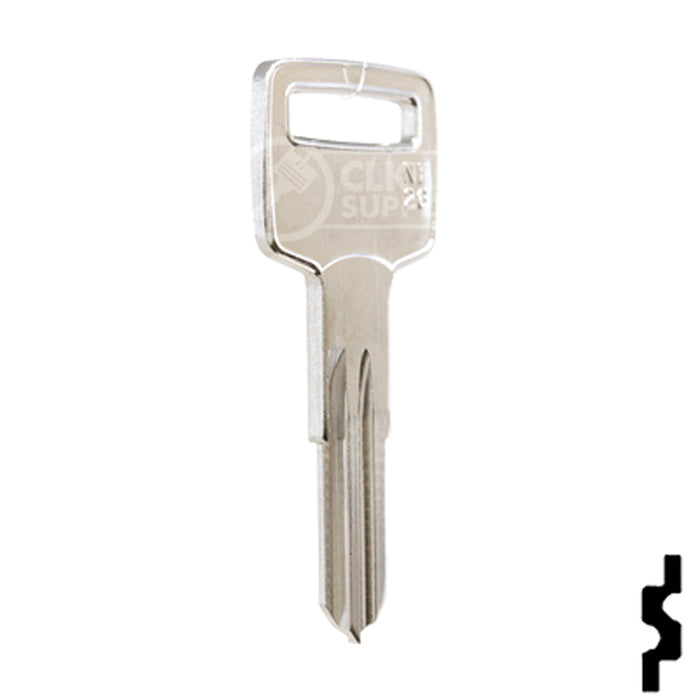 Uncut Key Blank | Volvo | X30, VO73S Automotive Key Ilco