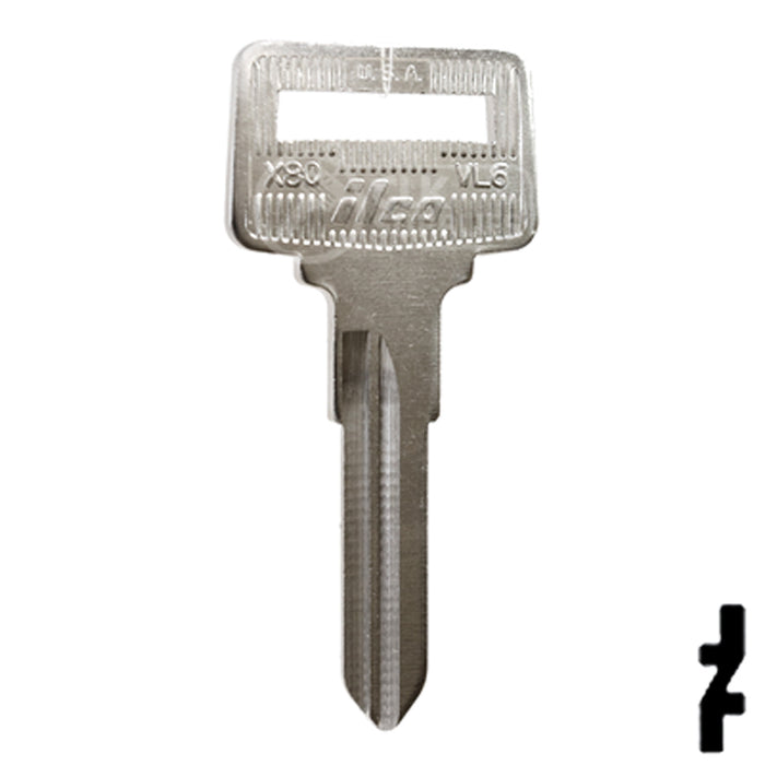 Uncut Key Blank | Volvo | X80, VL6 Automotive Key Ilco