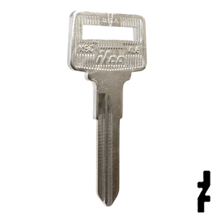 Uncut Key Blank | Volvo | X80, VL6 Automotive Key Ilco