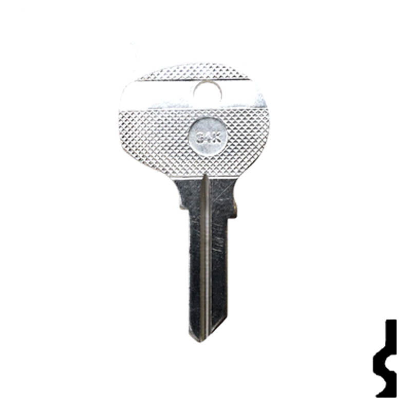 Uncut Key Blank | VW, Porsche | 64K Automotive Key Ilco