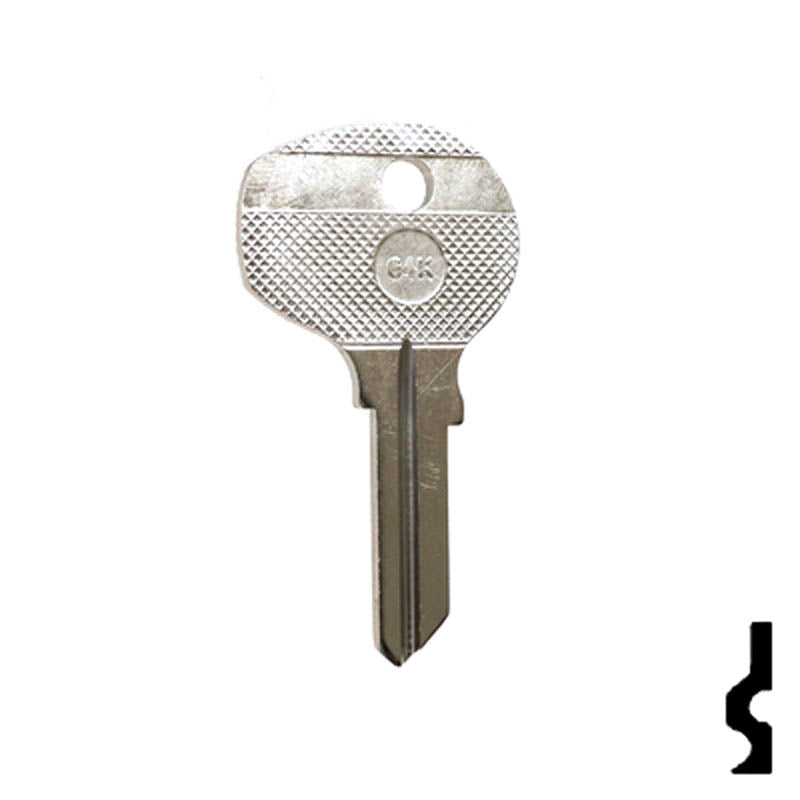 Uncut Key Blank | VW, Porsche | 64K Automotive Key Ilco