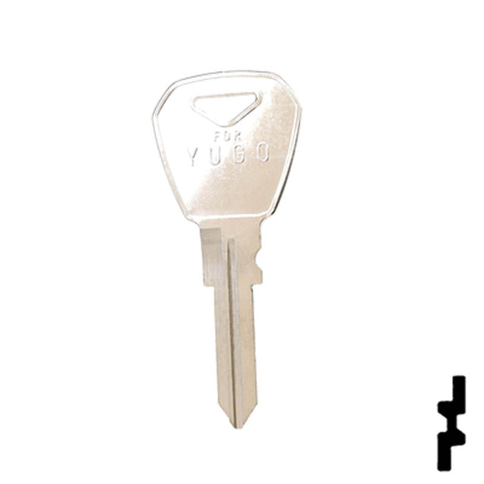 Uncut Key Blank | Yugo | YU1, X153 Automotive Key JMA USA