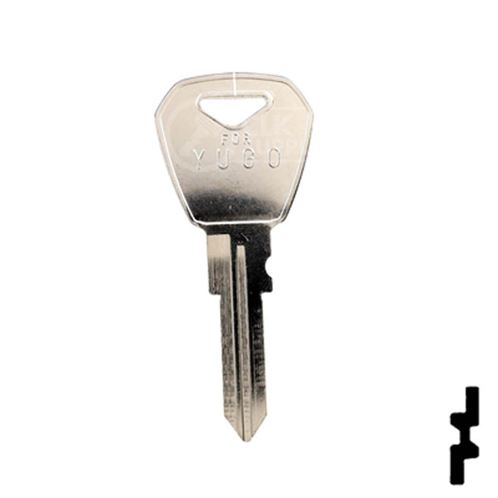 Uncut Key Blank | Yugo | YU1, X153 Automotive Key JMA USA