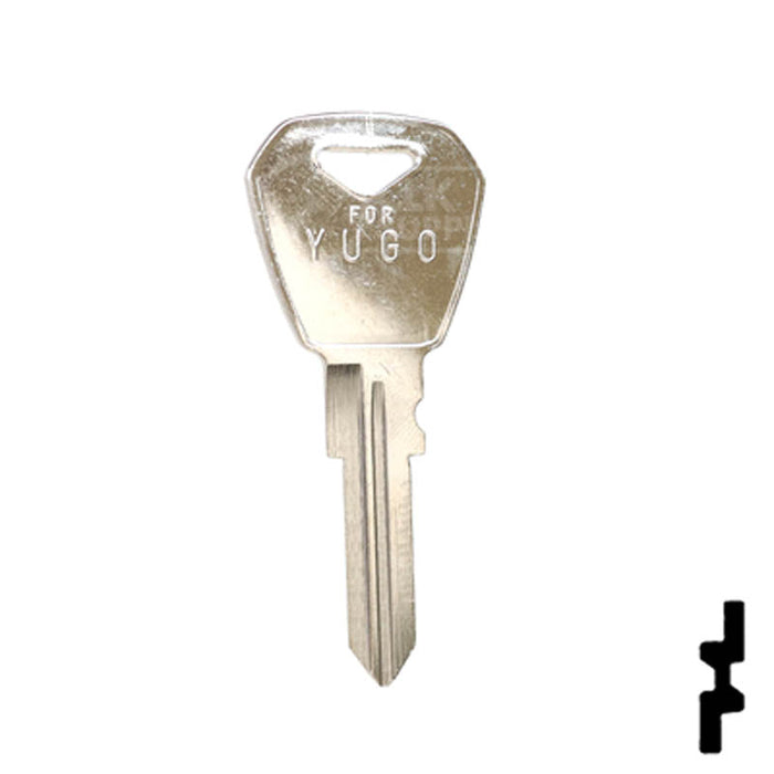 Uncut Key Blank | Yugo | YU1, X153 Automotive Key JMA USA