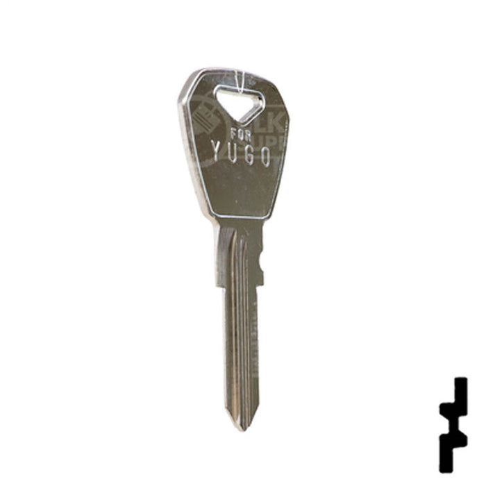 Uncut Key Blank | Yugo | YU1, X153 Automotive Key JMA USA