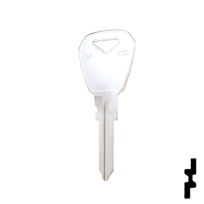 Uncut Key Blank | Yugo | YU1, X153 Automotive Key JMA USA