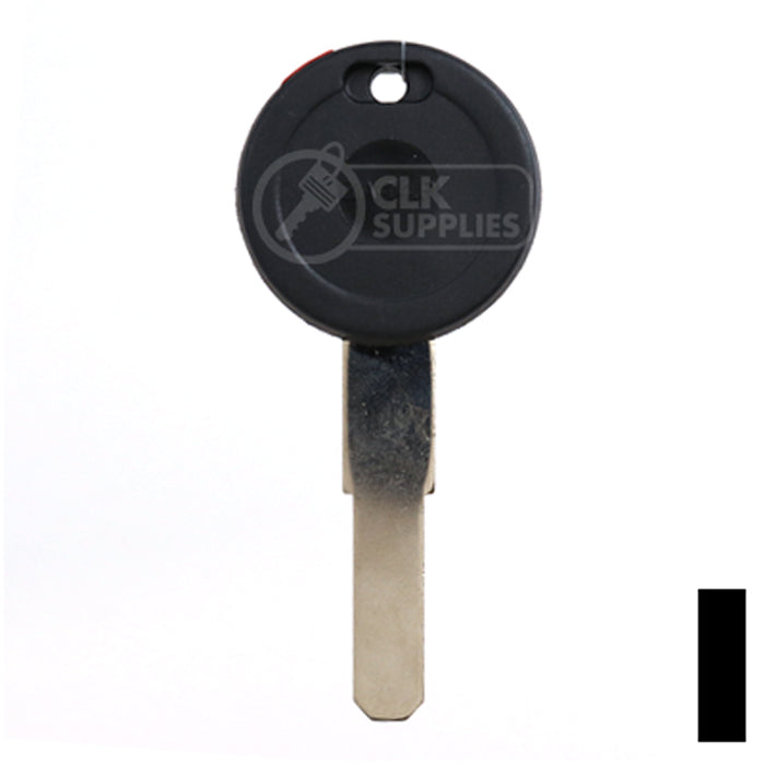 Uncut OEM Cloneable Key Blank | Moto Guzzi, Aprilia, Zadi | ZD30T5 Automotive Key JMA USA