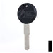 Uncut OEM Cloneable Key Blank | Moto Guzzi, Aprilia, Zadi | ZD30T5 Automotive Key JMA USA