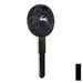 Uncut OEM Cloneable Key Blank | Moto Guzzi, Aprilia, Zadi | ZD30T5 Automotive Key JMA USA