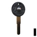 Uncut OEM Cloneable Key Blank | Moto Guzzi, Aprilia, Zadi | ZD30T5 Automotive Key JMA USA