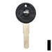 Uncut OEM Cloneable Key Blank | Moto Guzzi, Aprilia, Zadi | ZD30T5 Automotive Key JMA USA