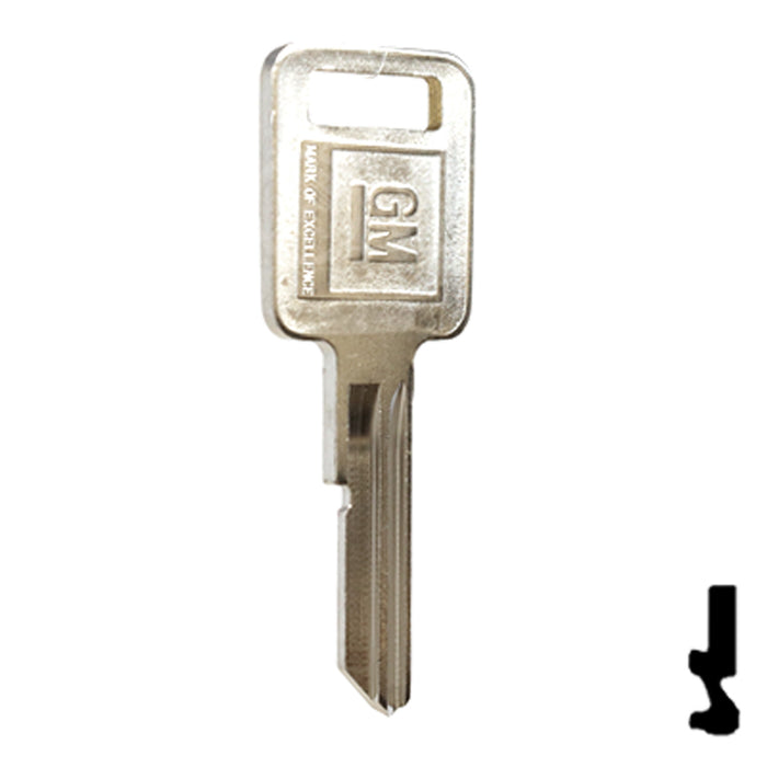 Uncut OEM Key Blank | GM | B50, P1098C Automotive Key Strattec