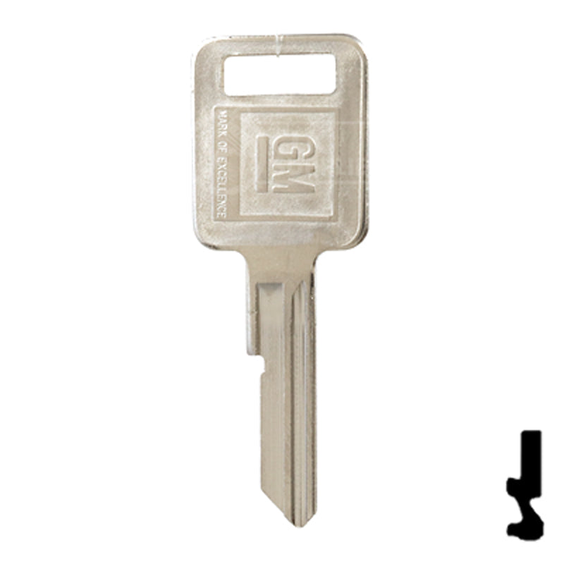 Uncut OEM Key Blank | GM | B50, P1098C Automotive Key Strattec