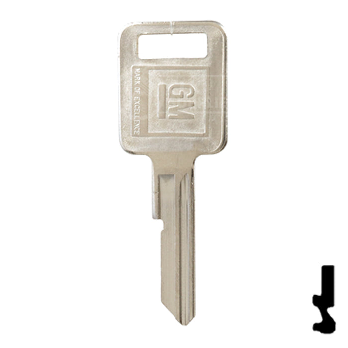 Uncut OEM Key Blank | GM | B50, P1098C Automotive Key Strattec