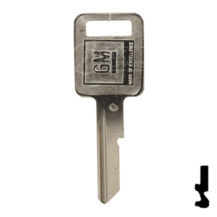 Uncut OEM Key Blank | GM | B50, P1098C Automotive Key Strattec