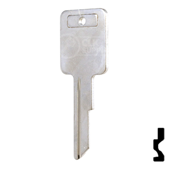 Uncut OEM Key Blank | Volvo, GM | 321148 Automotive Key Strattec