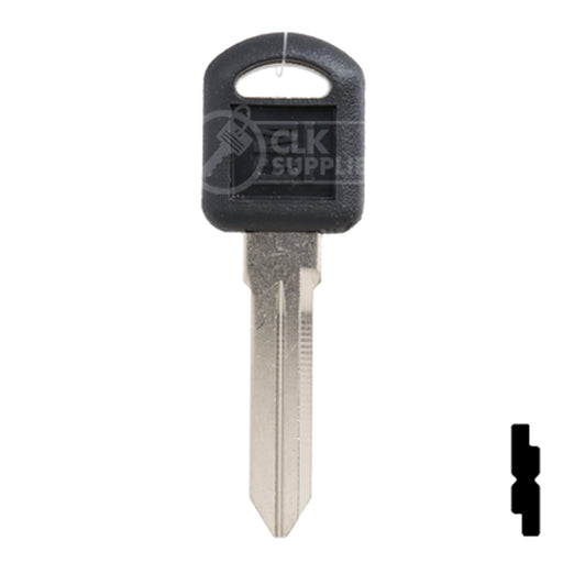 Uncut OEM Plastic Head Key Blank | Chevrolet | 596222 Automotive Key Strattec