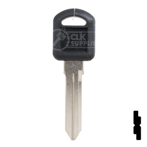 Uncut OEM Plastic Head Key Blank | Chevrolet | 596222