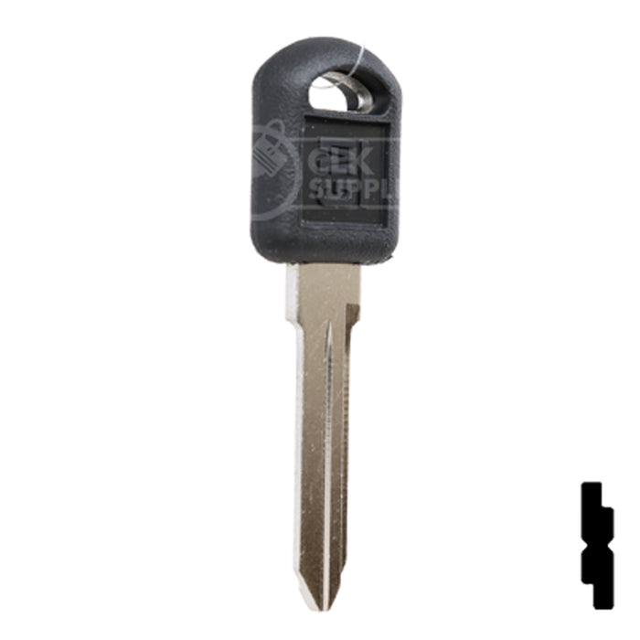 Uncut OEM Plastic Head Key Blank | Chevrolet | 596222 Automotive Key Strattec