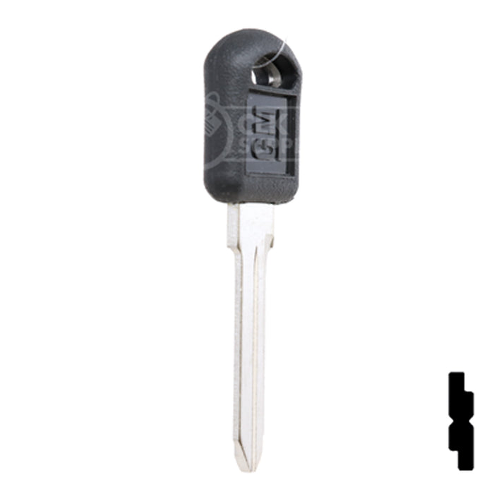 Uncut OEM Plastic Head Key Blank | Chevrolet | 596222 Automotive Key Strattec