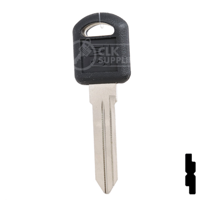 Uncut OEM Plastic Head Key Blank | Chevrolet | 596222 Automotive Key Strattec